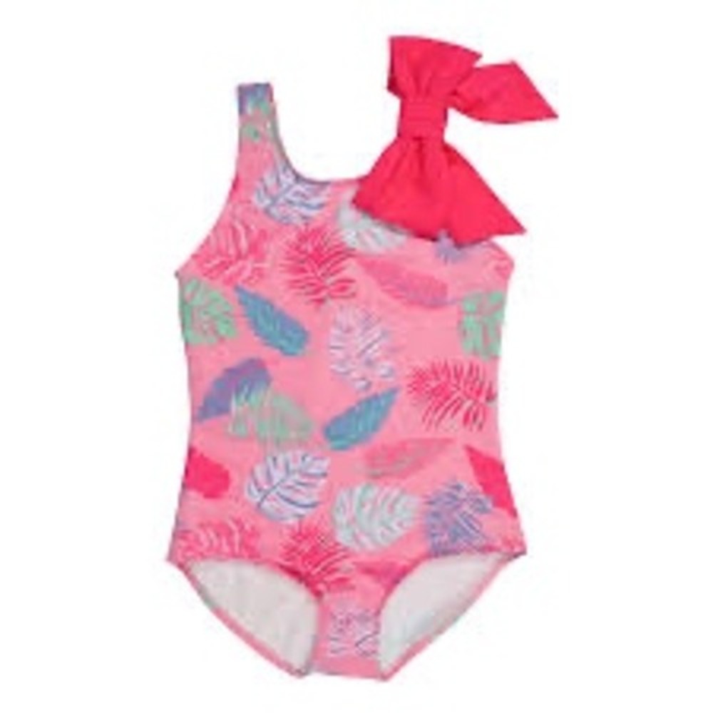 The Beaufort Bonnet Company Brookhaven Bow Bathing Suit Sz 3T Pompano Punch TBBC